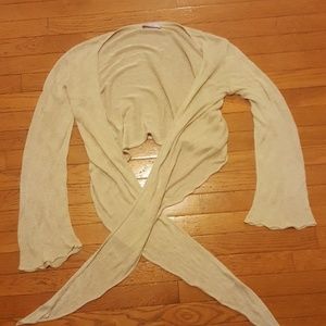 No button cardigan sweater